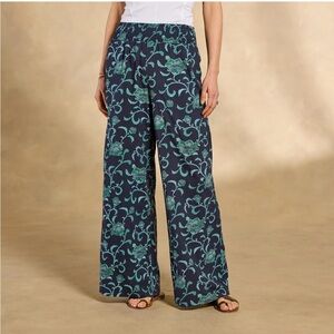 NWT Sundance Women's Himari Floral Pants - midnight, size small